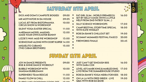 Camp Bestival announces Stay At Home Easter Sleepover virtual festival