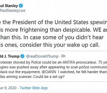 PAUL STANLEY Blasts DONALD TRUMP For Suggesting 75-Year-Old Pushed Over By Police Was ‘Antifa Set-Up’