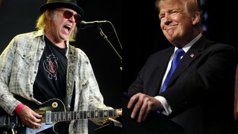 Neil Young says he is “changing his mind” about suing President Trump