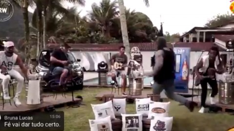 Brazilian band Aglomerou’s livestream interrupted by police shoot out