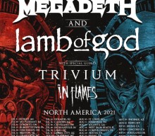 MEGADETH, LAMB OF GOD, TRIVIUM And IN FLAMES Announce 2021 Dates For ‘The Metal Tour Of The Year’