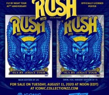 Official Limited-Edition RUSH Screenprints To Celebrate 45th Anniversary Of ‘Fly By Night’ Album And Tour