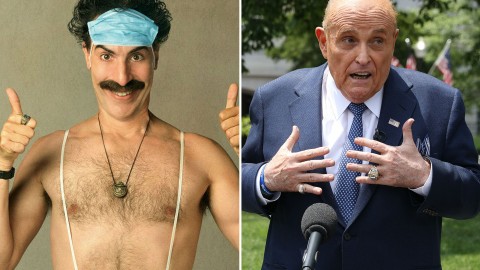 Borat defends Rudy Giuliani over controversial scene: “It was innocent sexy time”
