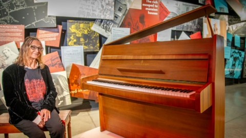 George Michael’s estate loans John Lennon’s ‘Imagine’ piano to Strawberry Field exhibition