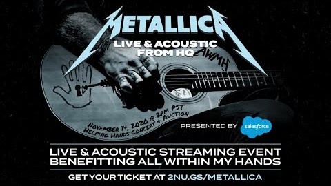 Watch METALLICA Play Reimagined Version Of ‘Disposable Heroes’ During ‘Live & Acoustic From HQ: Helping Hands Concert & Auction’