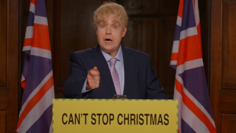 Watch Robbie Williams play Boris Johnson in video for festive single ‘Can’t Stop Christmas’