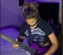 TikTok star who was mocked for wearing Metallica t-shirt performs favourite riffs