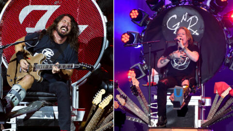 Axl Rose bought Dave Grohl “the nicest fucking guitar” after borrowing his throne