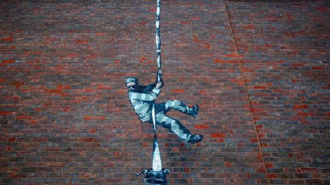 Possible Banksy artwork appears on walls of Reading prison