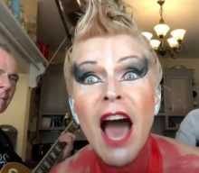 Robert Fripp and Toyah Willcox share kitchen top rendition of The Stranglers’ ‘Peaches’