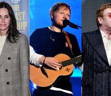 Watch Ed Sheeran sing ‘Tiny Dancer’ with Elton John, Courteney Cox and Brandi Carlile