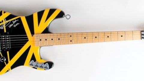 EDDIE VAN HALEN Stage-Used Charvel EVH Art Series Electric Guitar Up For Auction