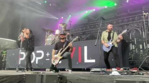 Watch POP EVIL Perform With DEVOUR THE DAY Bassist, TED NUGENT Drummer