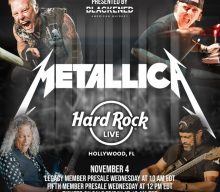 METALLICA To Play ‘Intimate’ Concert In Hollywood, Florida In November