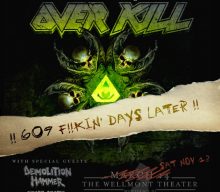 OVERKILL Announces First Pandemic-Era Concert: ‘609 F!!kin’ Days Later’