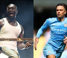 Stormzy brings out Manchester City footballer Jack Grealish during Leeds Festival set