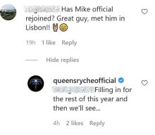 QUEENSRŸCHE Confirms MIKE STONE Will Continue Playing With Band Through At Least End Of 2021