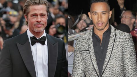 Brad Pitt reportedly working on a racing film with Lewis Hamilton