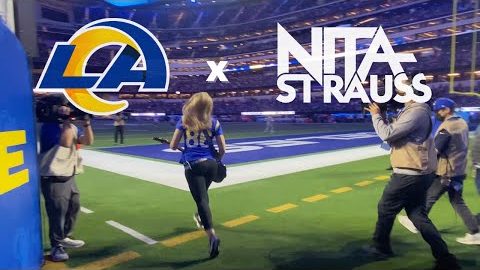 NITA STRAUSS Performs At LOS ANGELES RAMS Game: Video Recap