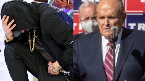 Rudy Giuliani lays into Eminem for taking the knee during Super Bowl Halftime Show