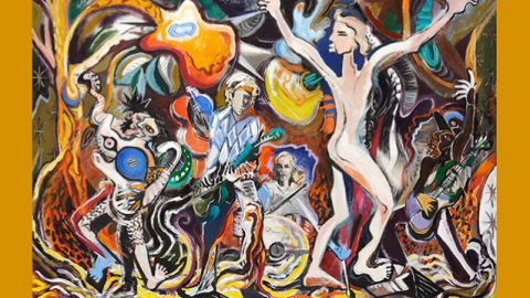 RONNIE WOOD Unveils PICASSO-Inspired Painting Of THE ROLLING STONES