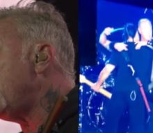 Watch: METALLICA’s JAMES HETFIELD Gets Emotional At Brazilian Concert, Receives Group Hug From His Bandmates