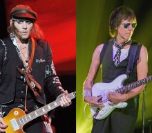 Johnny Depp appears on stage with Jeff Beck at Sheffield gig