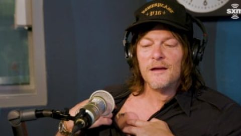 ‘The Walking Dead’ Star NORMAN REEDUS Shows Off His LEMMY Tattoo (Video)