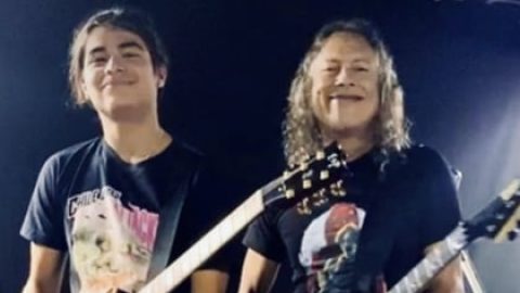 KIRK HAMMETT Is ‘Very Proud’ Of ROBERT TRUJILLO’s Son For ‘Pulling Off’ ‘Master Of Puppets’ Solo In ‘Stranger Things’