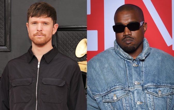 Kanye West previews new songs made with James Blake in London