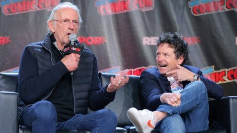 Watch the emotional moment ‘Back To The Future’s’ Michael J Fox is reunited with Christopher Lloyd