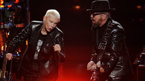 Watch Eurythmics reunite for rare live performance at Rock and Roll Hall of Fame ceremony