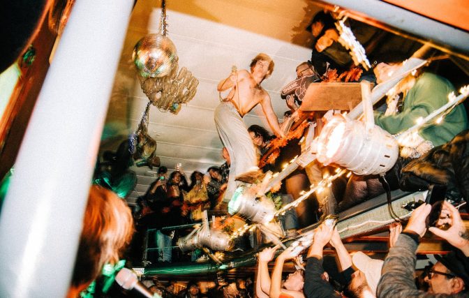 Shame launch new album ‘Food For Worms’ at raucous boat gig on River Thames