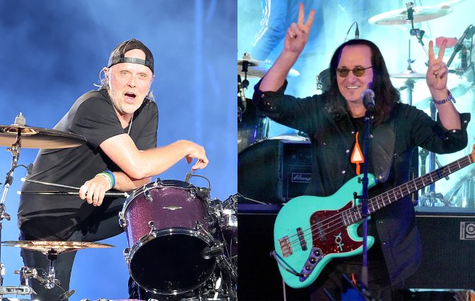 Metallica’s Lars Ulrich says he wasn’t “qualified” to play with Rush at Taylor Hawkins tribute concert