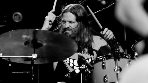 Watch 100 drummers play Foo Fighters’ ‘My Hero’ in tribute to Taylor Hawkins