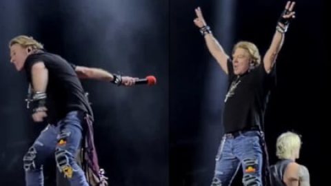 Woman Claims She Was Left ‘Bloodied’ After Being Hit By AXL ROSE’s Microphone During GUNS N’ ROSES Concert